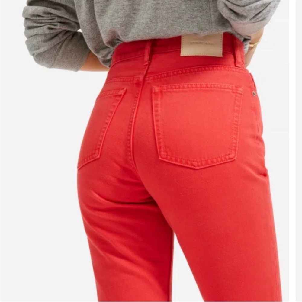 Everlane The Cheeky Jean Crop Red Size 27 - Picture 4 of 10